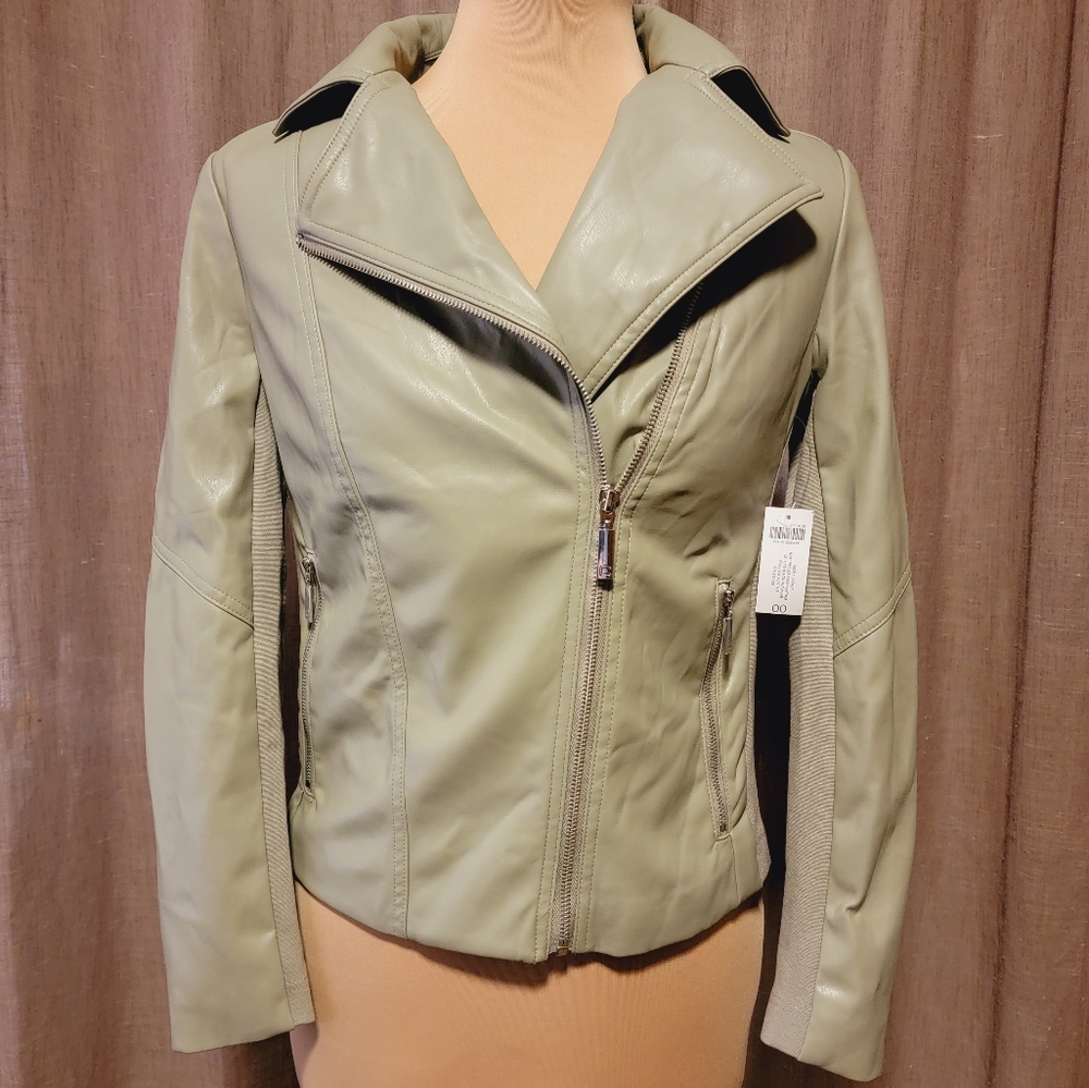 Chico's faux leather jacket